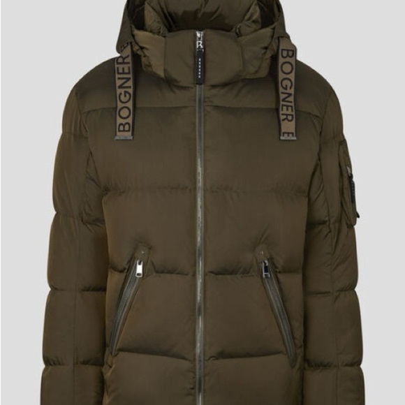 Bogner Men's Olive Puffer Jacket - Picture 2 of 11
